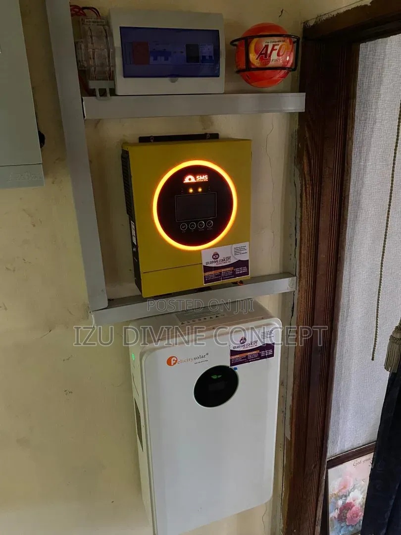 Full Package 5kwh Lithium Ion Battery With 6.5kva SMS Hybrid Inverter