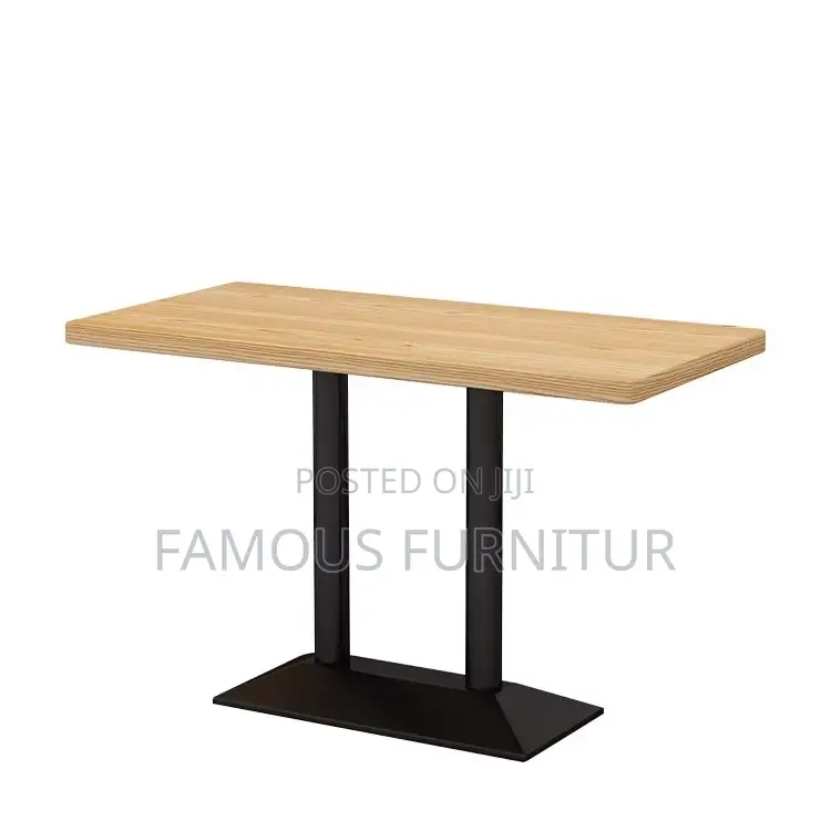 The Image Shows a Rectangular Restaurant or Café Table