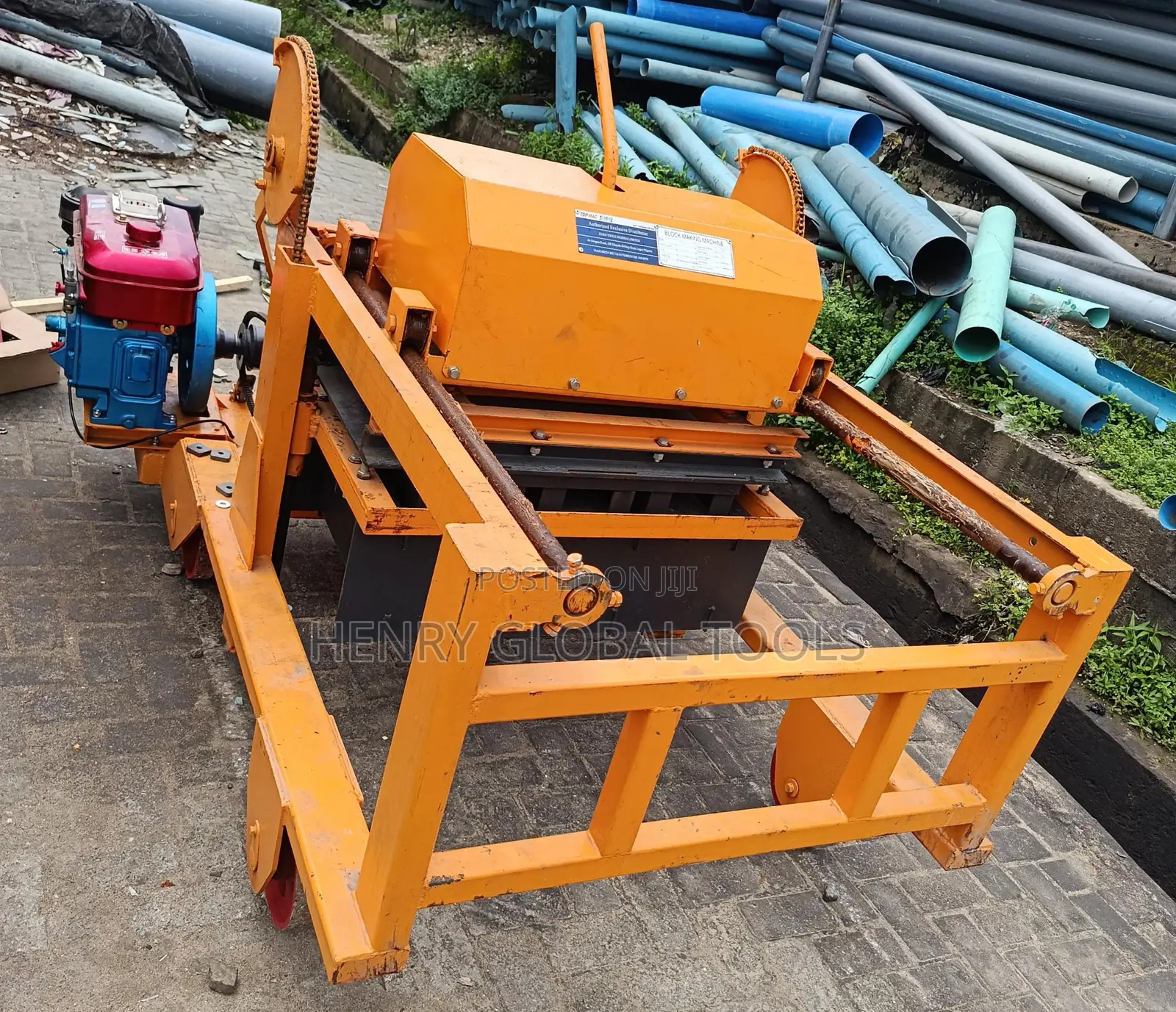 Heavy-Duty Petrol Block Egg Laying Machine With Moulds