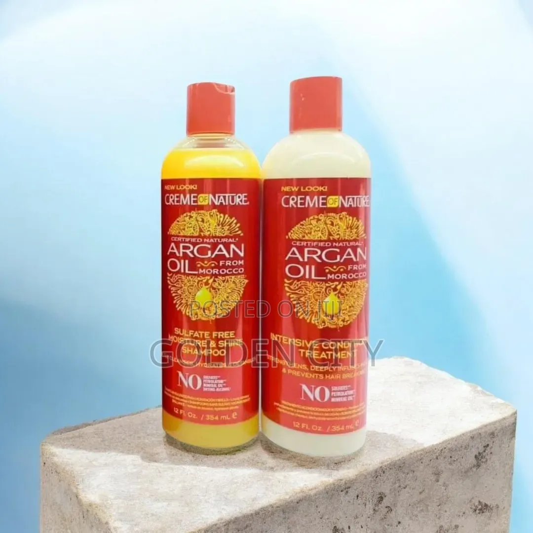 Creme of Nature Argan Oil Moisture Repair Hair Care Set.