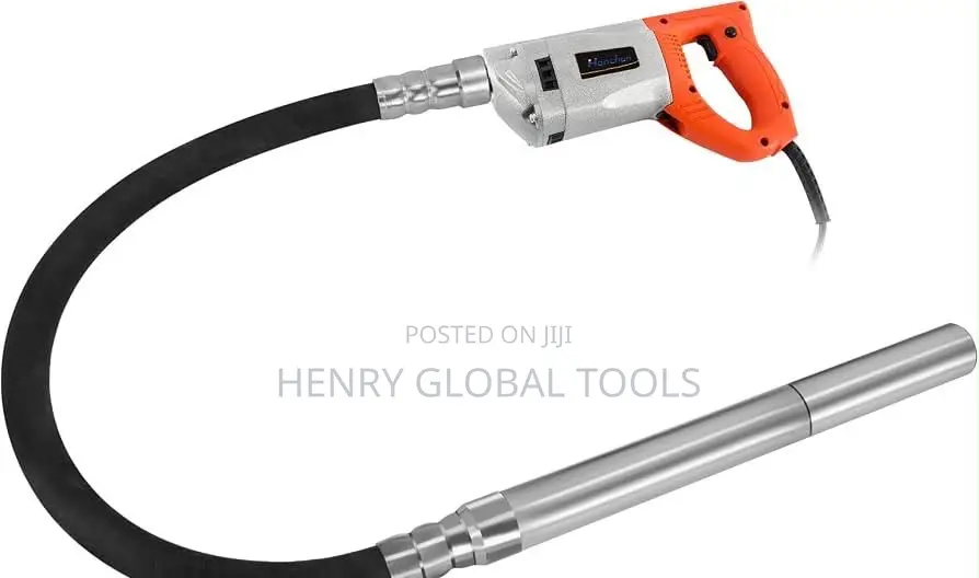 Heavy-Duty Electric Concrete Vibrator With Flexible Shaft