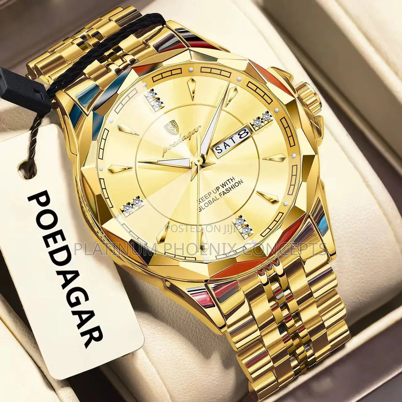 Poedagar Chain Strap Wristwatch