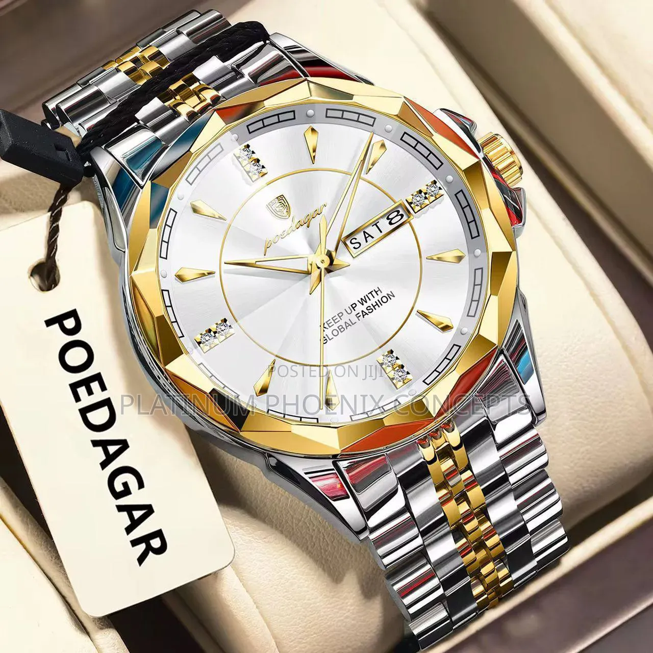 Poedagar Chain Strap Wristwatch
