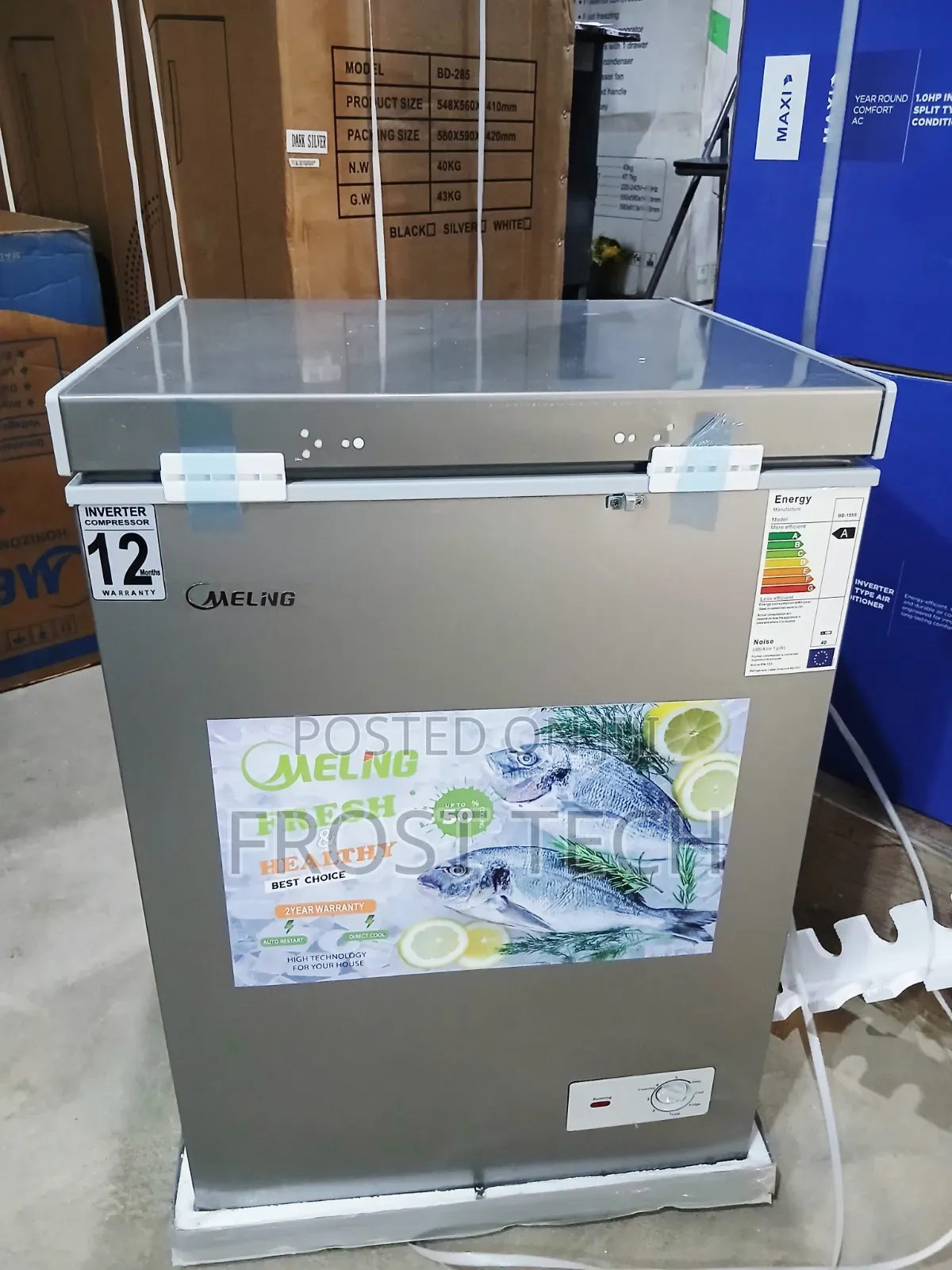Meling Inverter Chest Freezer 110Liters