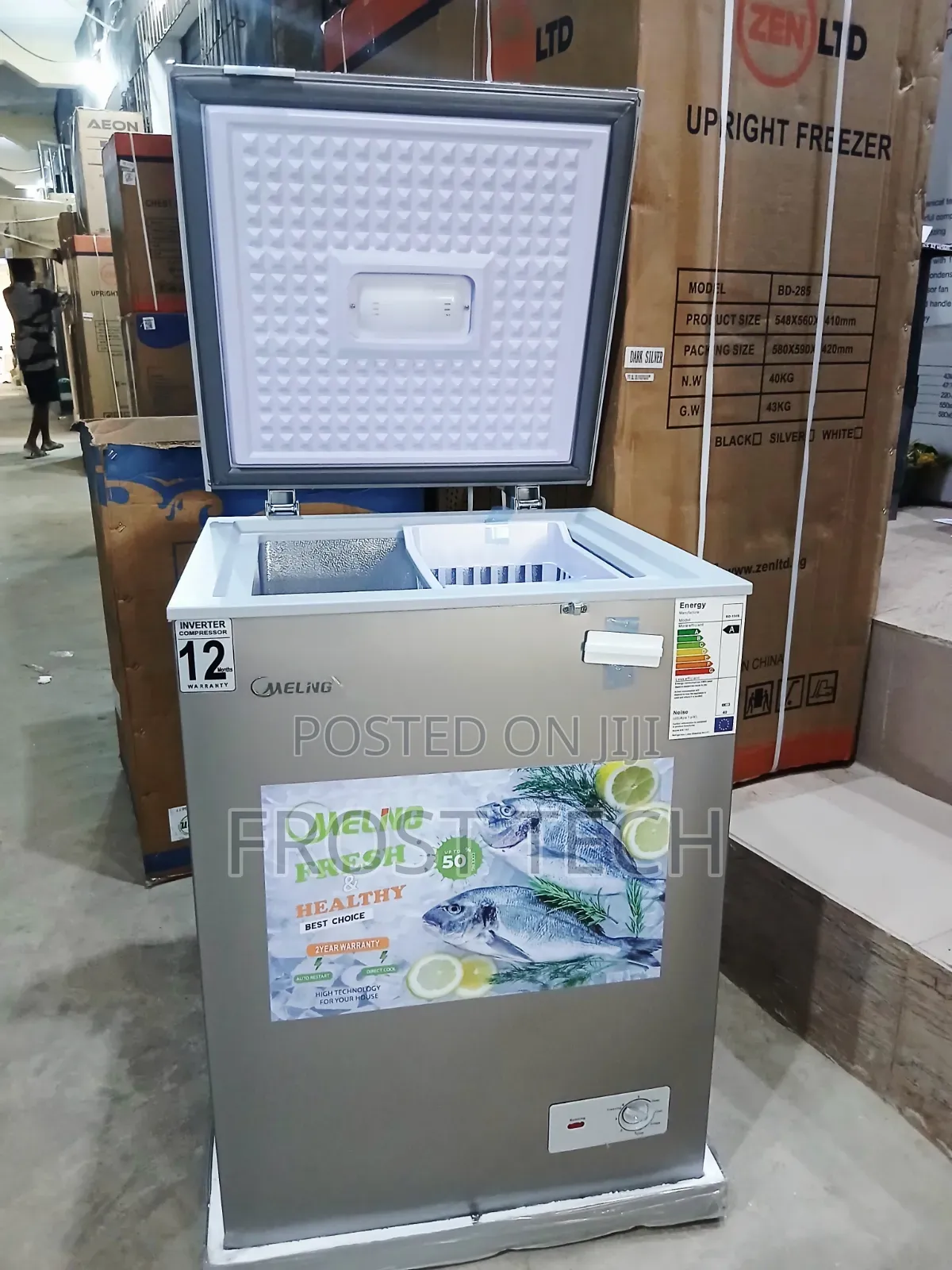 Meling Inverter Chest Freezer 110Liters
