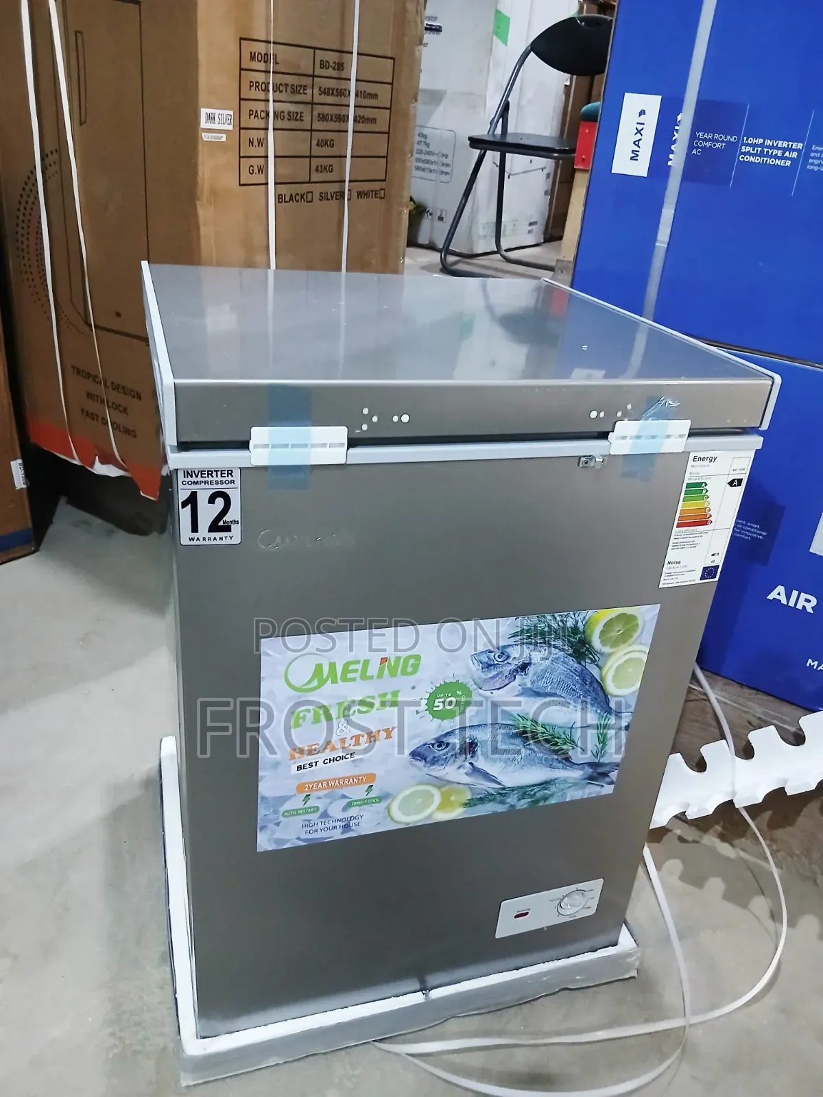 Meling Inverter Chest Freezer 110Liters