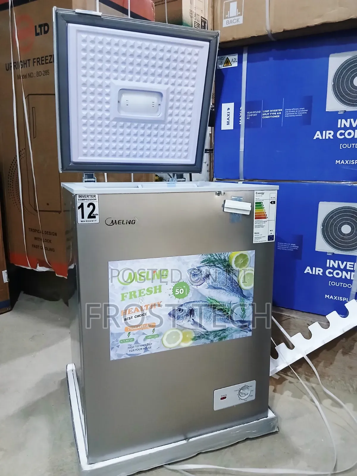 Meling Inverter Chest Freezer 110Liters