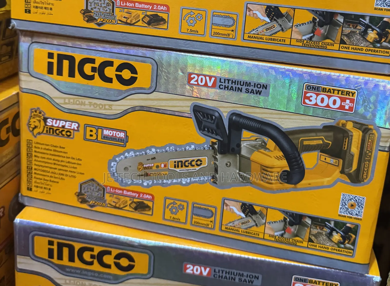 Ingco 20V Lithium-Ion Cordless Chainsaw (Model CGSLI20851)