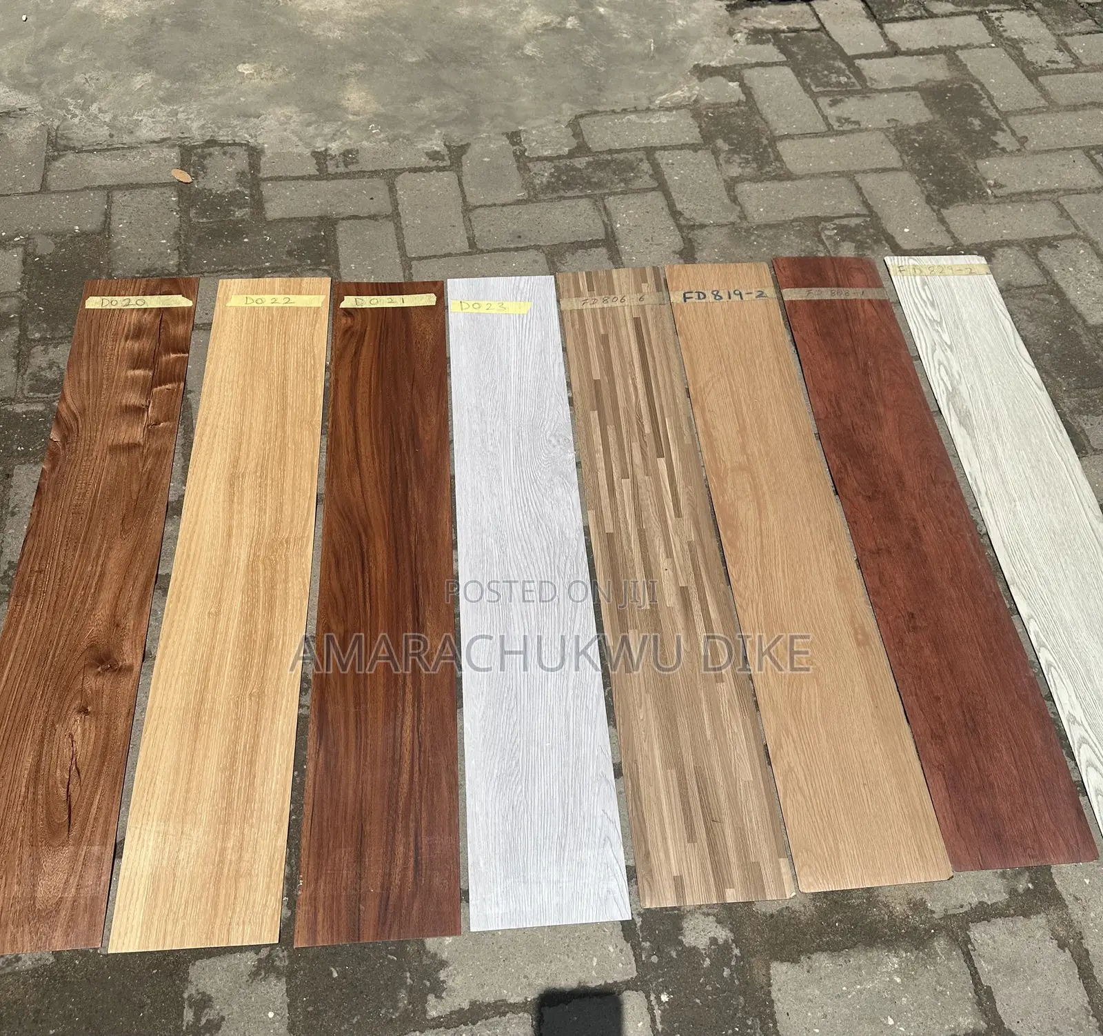 Rubber Vinyl Tiles, 15cm by 90cm Flooring, Luxury Looks. Carton Price