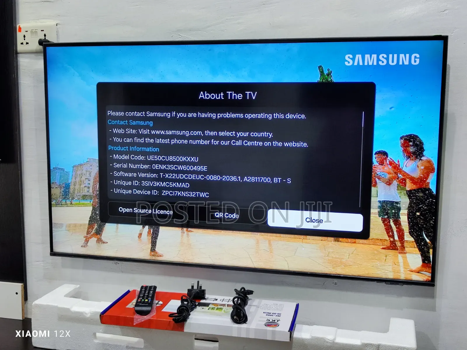 Samsung 50 inches Crystal Uhd 4k HDR Bezel-Less Screen 2023 AirSlim Smart TV