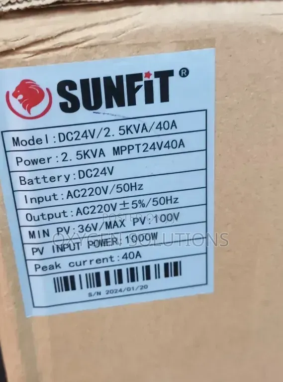 Original 2.5kva 24v Sunfit Hybrid Inverter