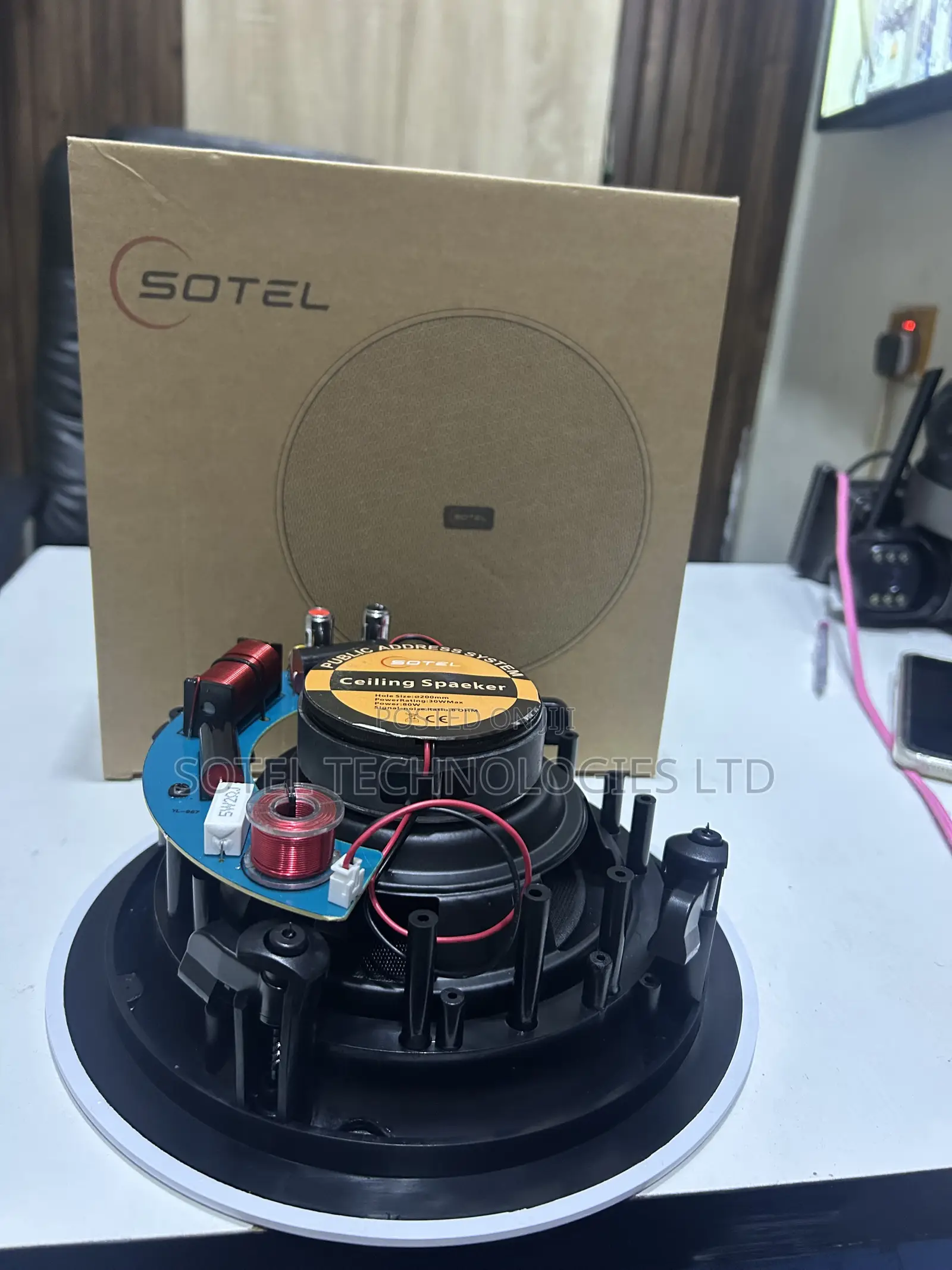 6.5 Inch Ceiling Speaker for Home Office Church Sound System