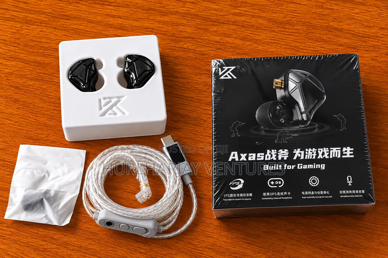 KZ Axas FPS Gaming in-Ear With USBC Cable