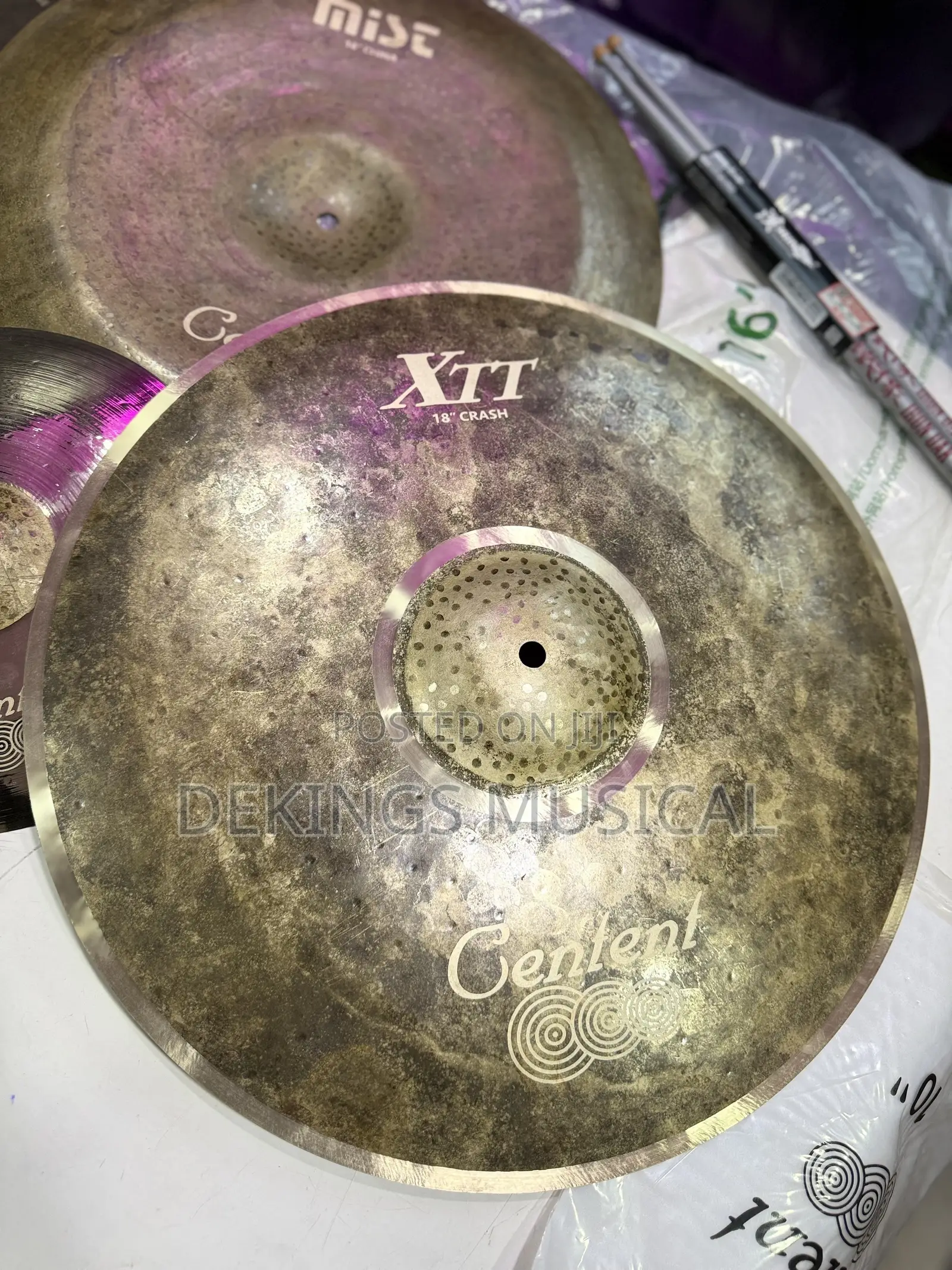Professional Centent Crash Cymbal Plate 18 Inches