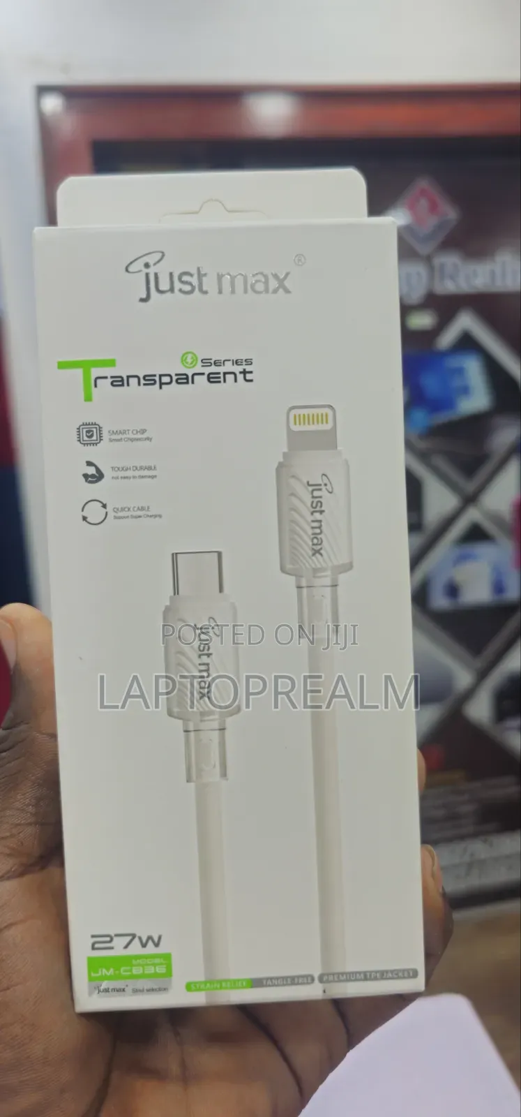 Type-C to Lightning (iPhone) Fast Charging Cable