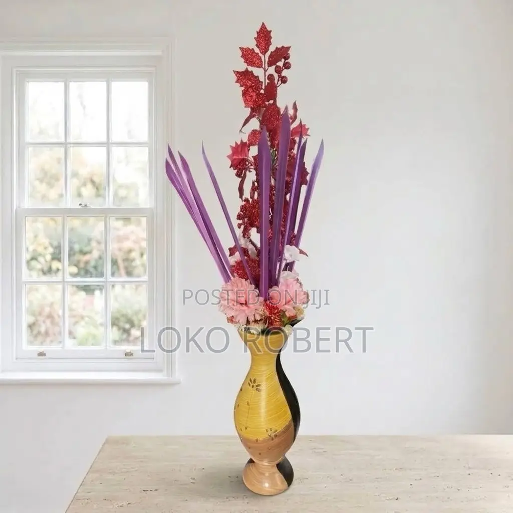 Ceramic Artificial Flower Vase Floral - Perfect for Home Office