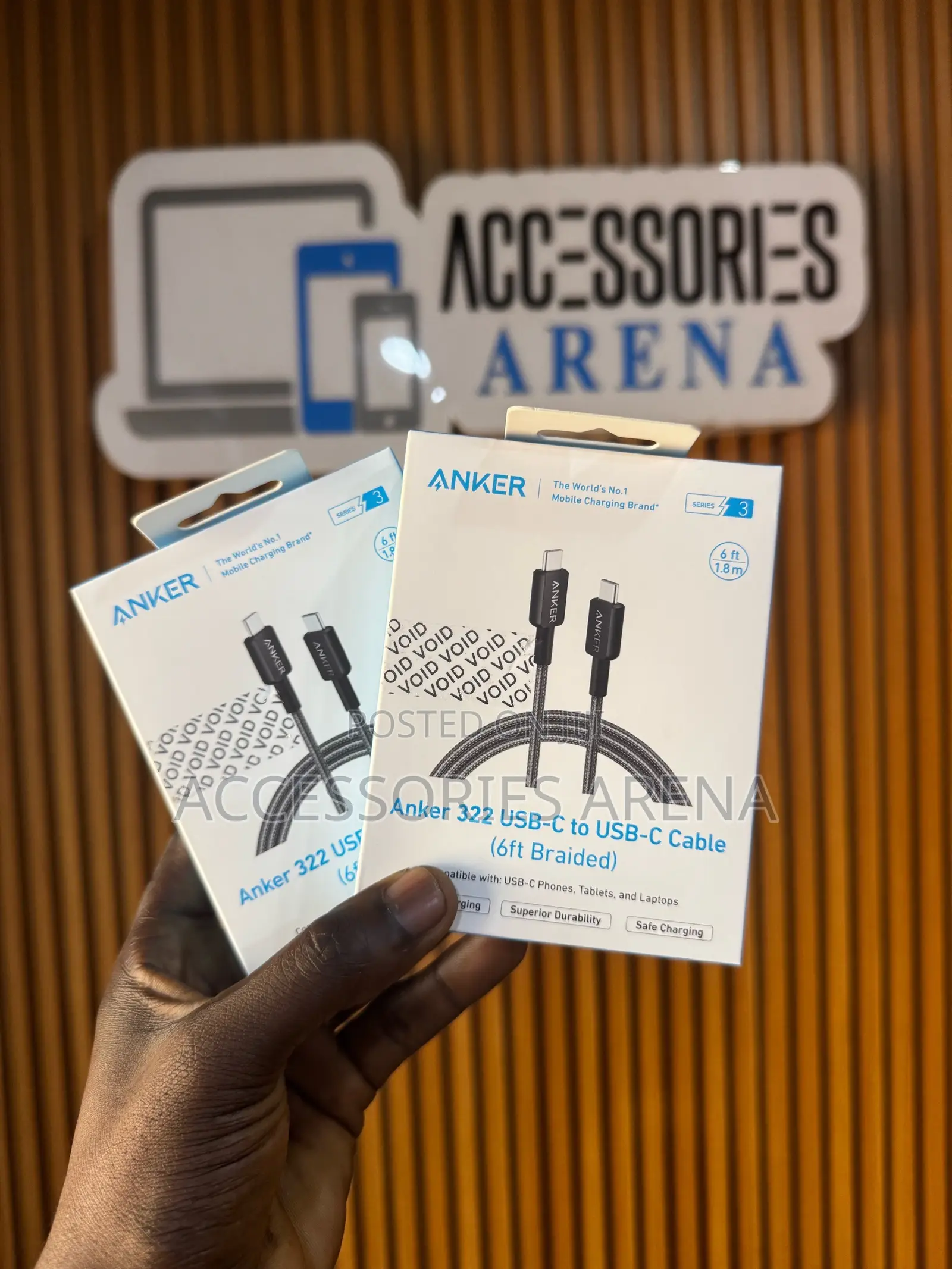 Anker Braided USB-C to USB-C Cable (6ft) – Ultra-Durable Fast Charging