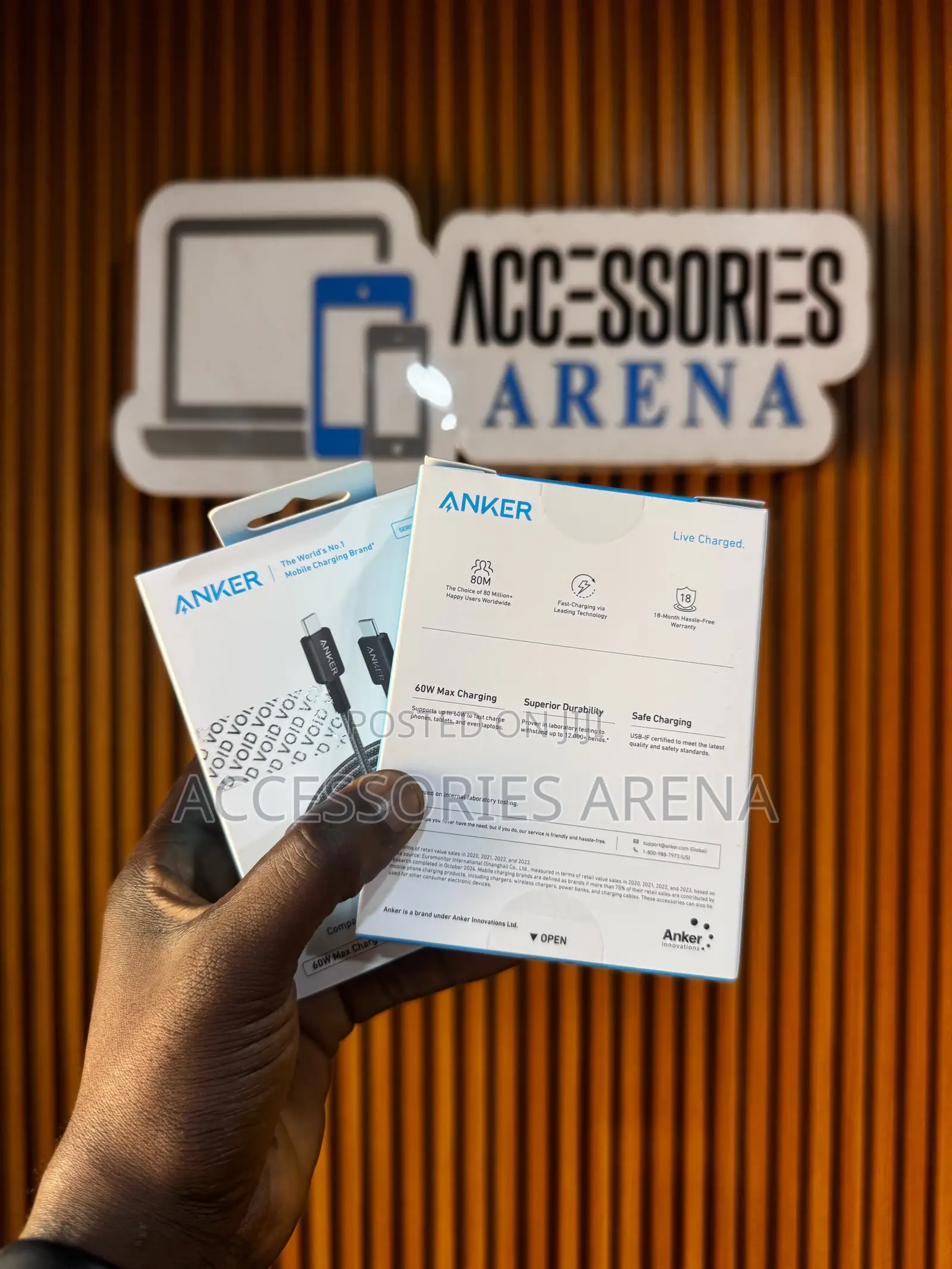 Anker Braided USB-C to USB-C Cable (6ft) – Ultra-Durable Fast Charging