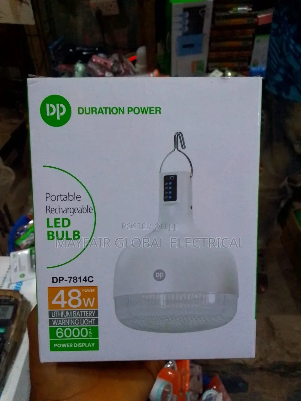 Quality Duration Power DP-7814C Portable Rechargeable LED Bulb