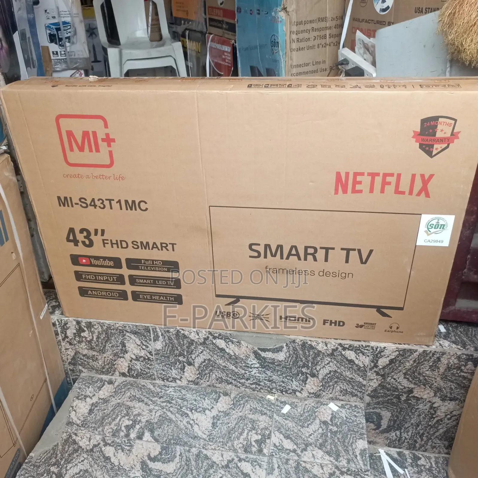 Mi+ Smart 43 inches TV 2year Warranty