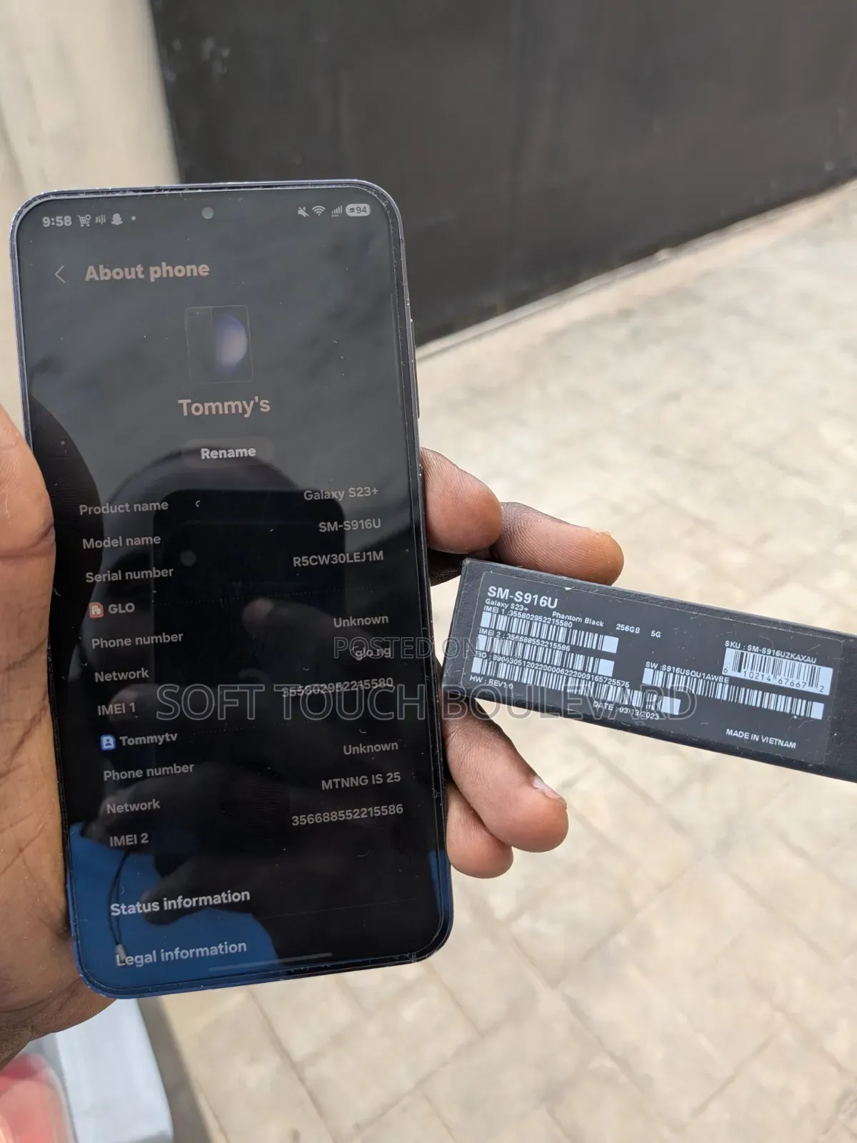 Samsung Galaxy S23 Plus 256 GB Black