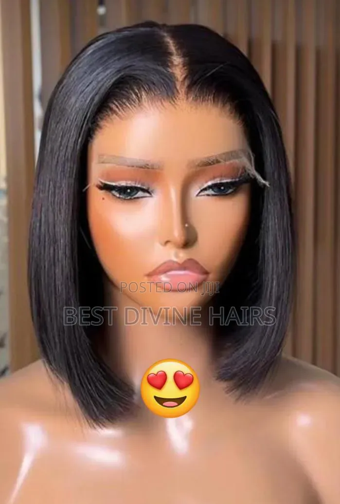 10" 5*5 Bob Wig in SDD Quality  Human Hair (Eet)