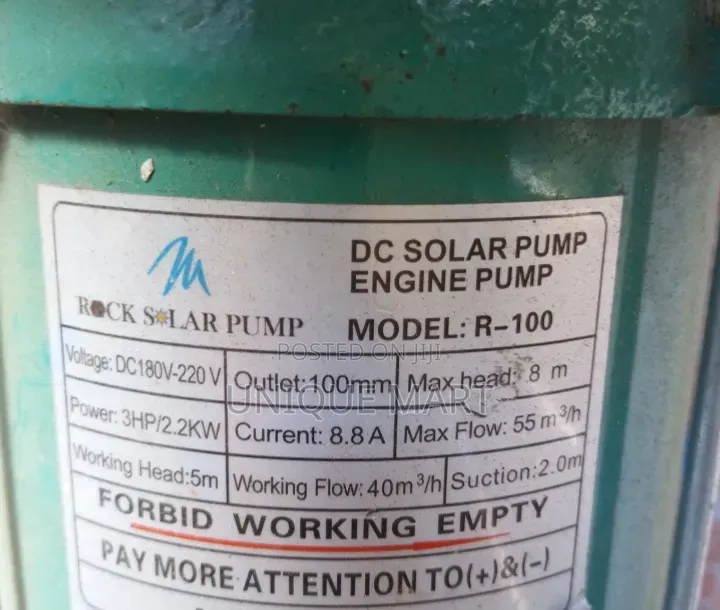 3HP Irrigation DC Solar Surface Water Pump. 100% Copper Coil