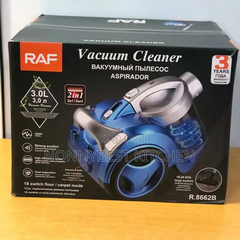 RAF 2-in-1 Canister Vacuum Cleaner