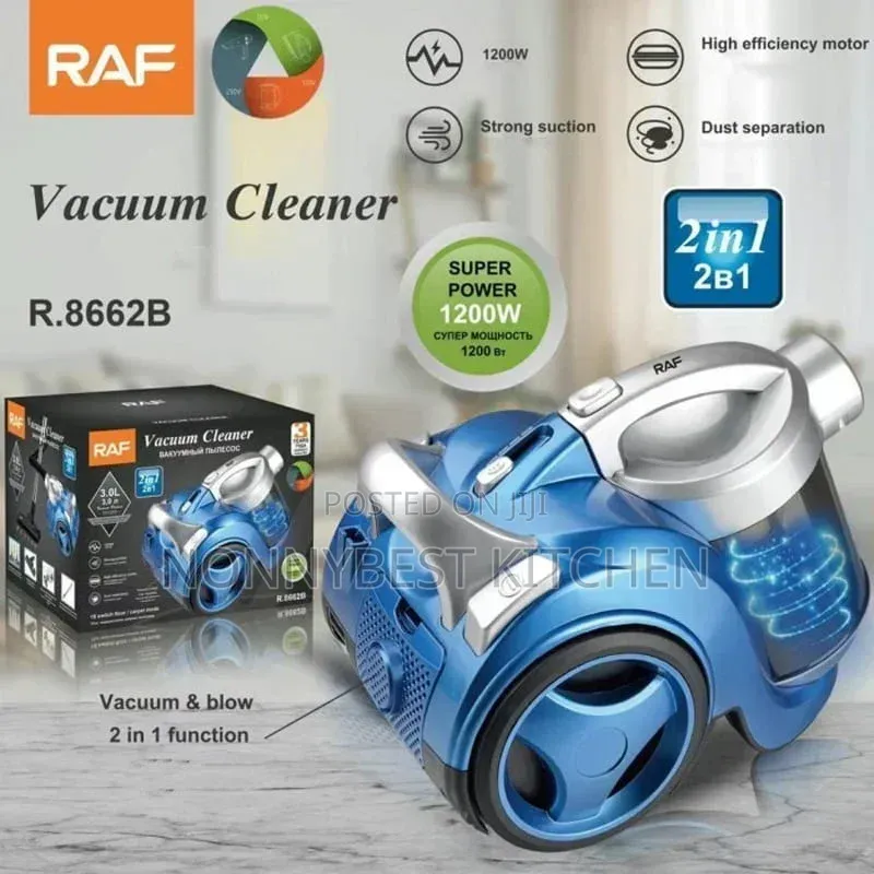 RAF 2-in-1 Canister Vacuum Cleaner