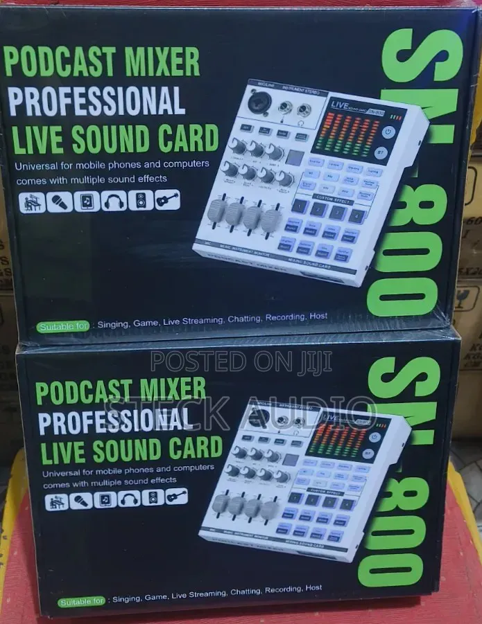 SN800 Professional LIVE SOUND CARD for Podcast Mixing