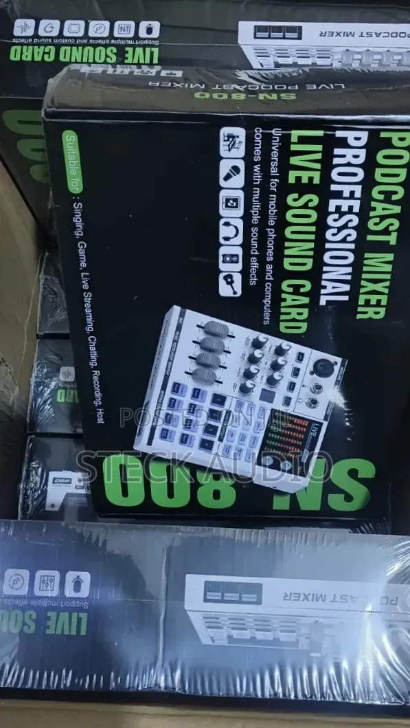 SN800 Professional LIVE SOUND CARD for Podcast Mixing