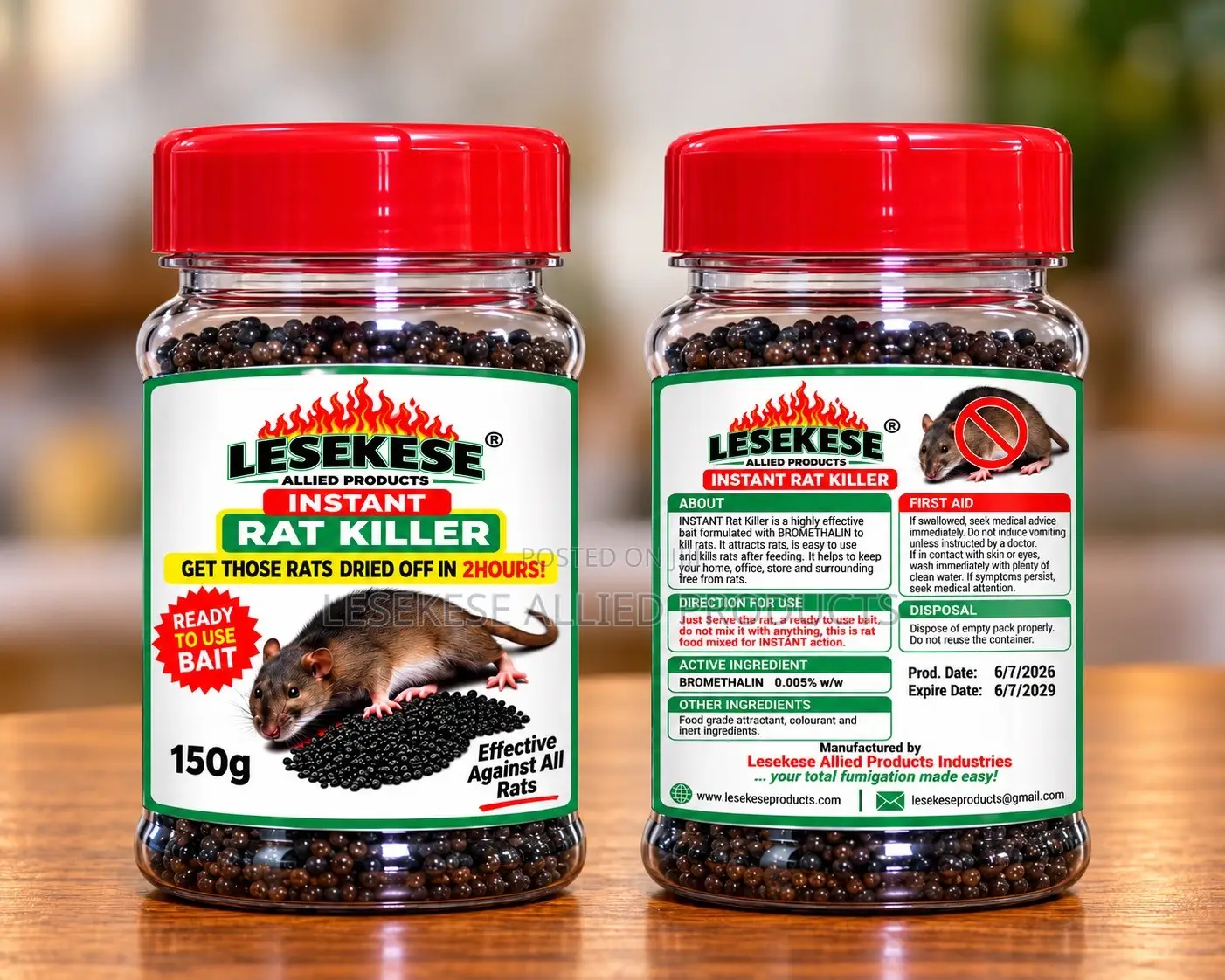 Lesekese Rat Instant Killer