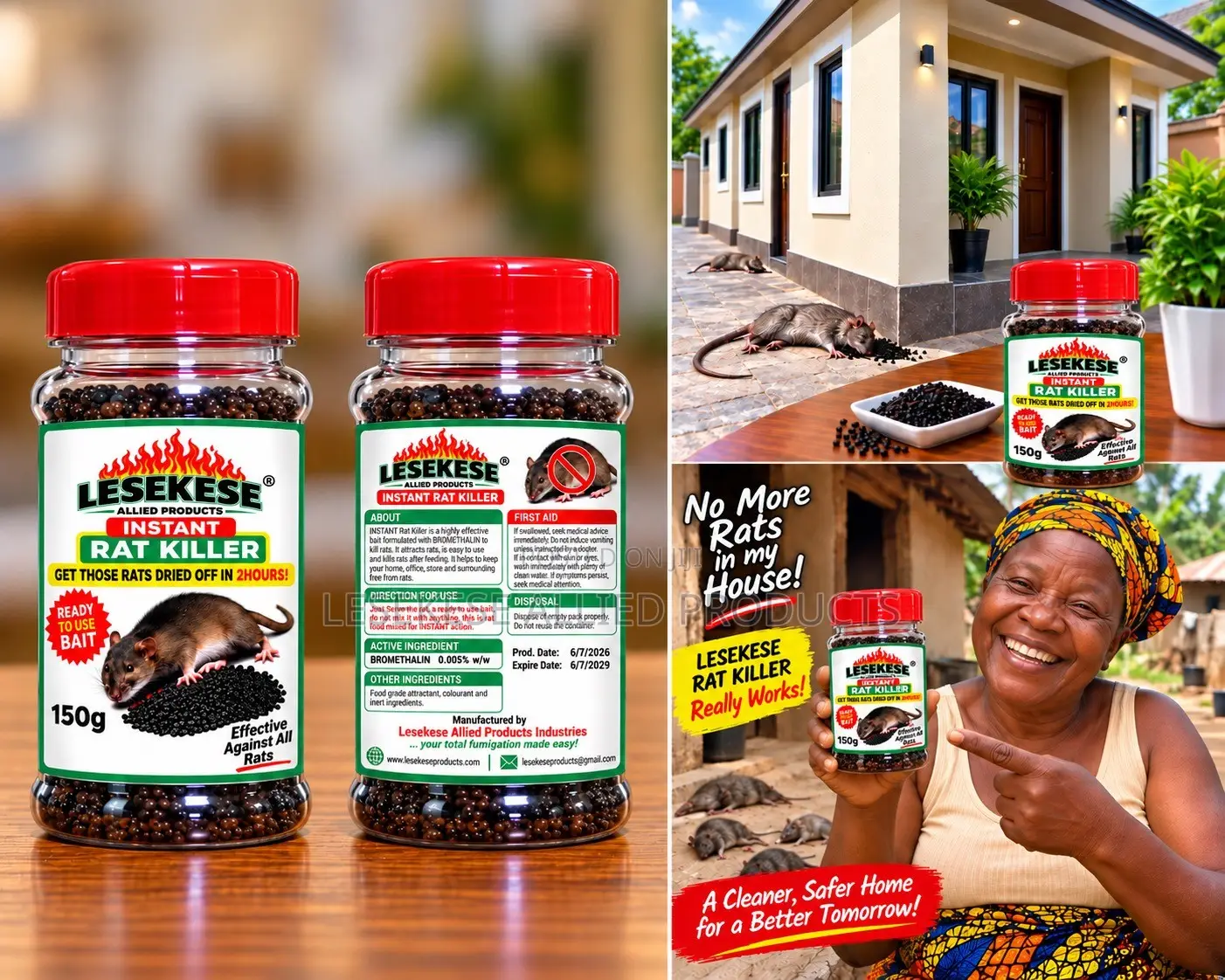 Lesekese Rat Instant Killer