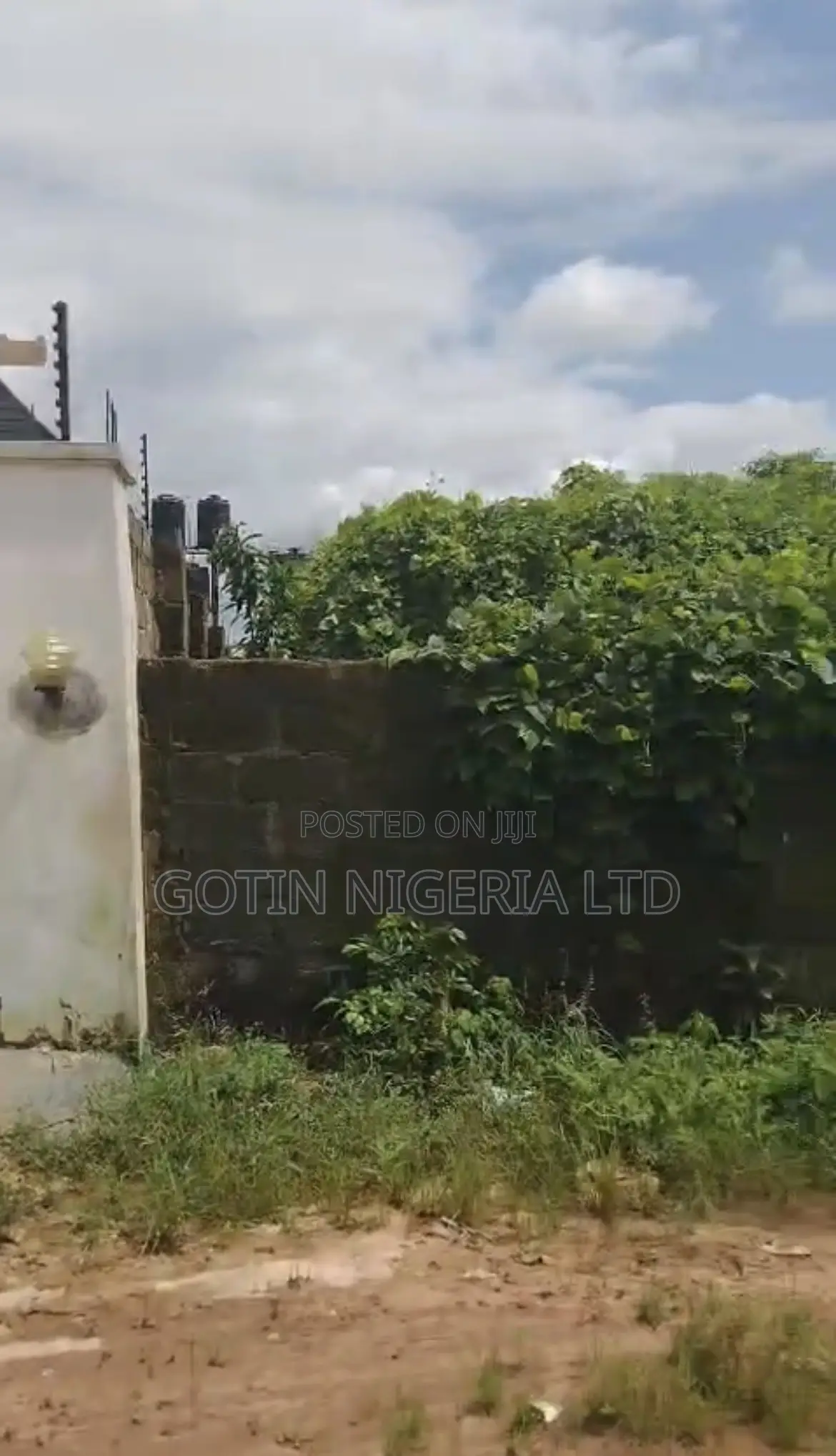 50ft X 100ft Fenced Land 3 Plots From Tarred Road
