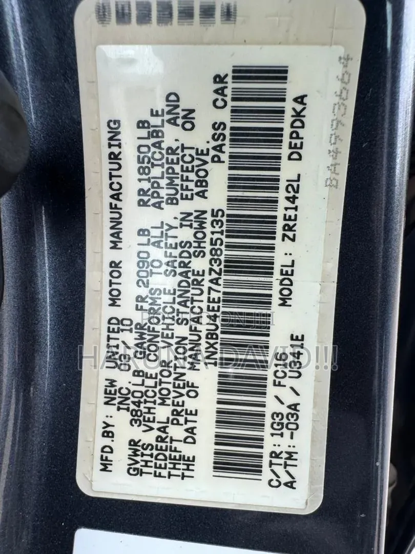 Toyota Corolla LE 4dr Sedan (1.8L 4cyl 4A) 2010 Gray