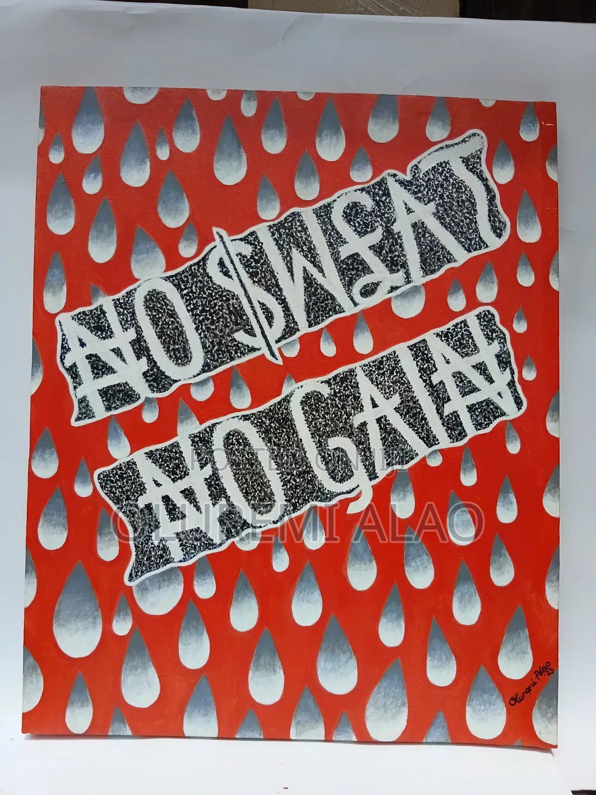 No Sweat No Gain-Acrylic Painting