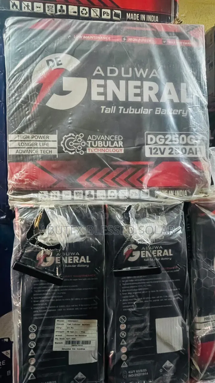 250ah 12v General Tubular Battery