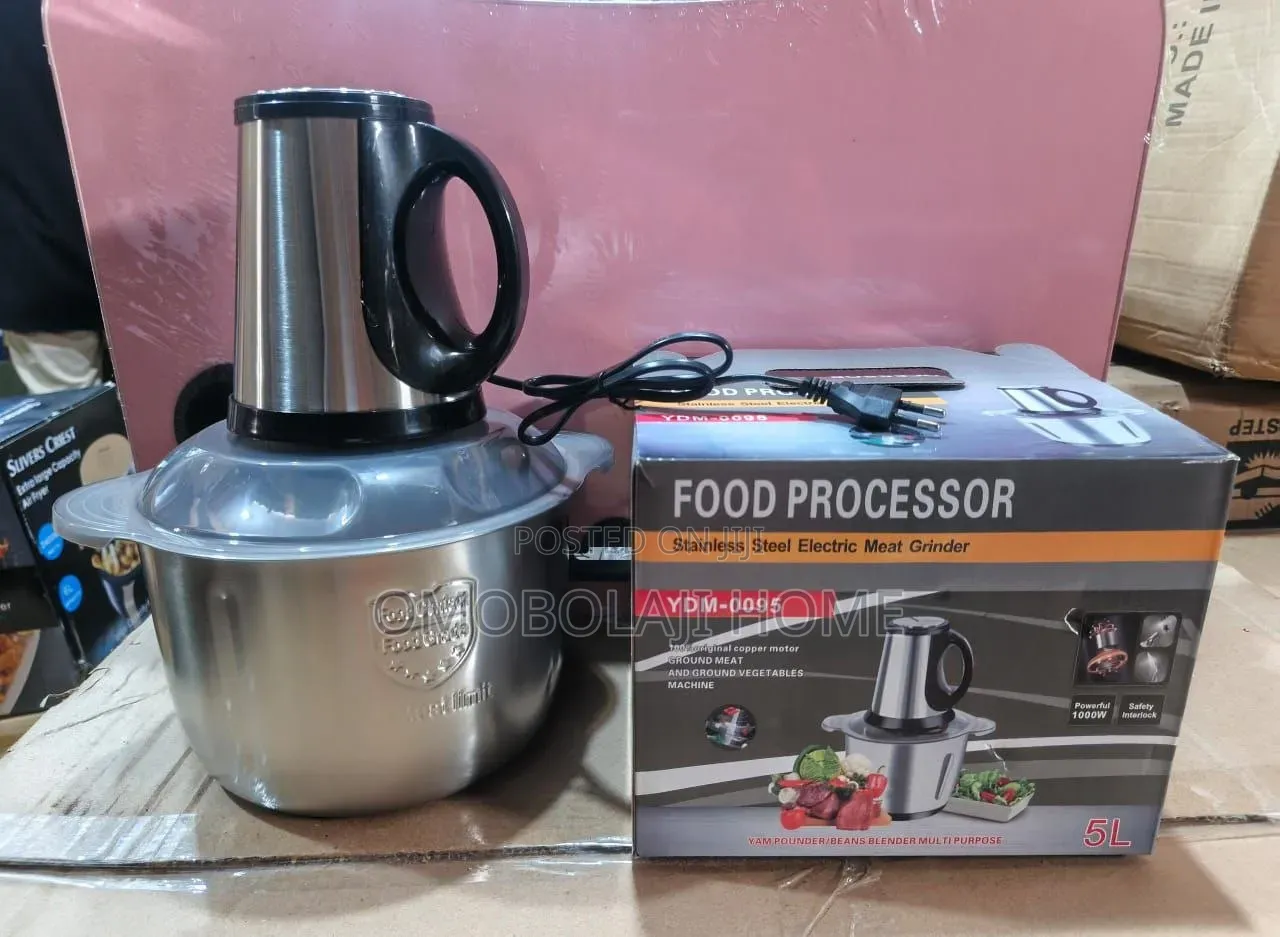 5L Stainless Steel Yam Pounder, Blender Food Processor