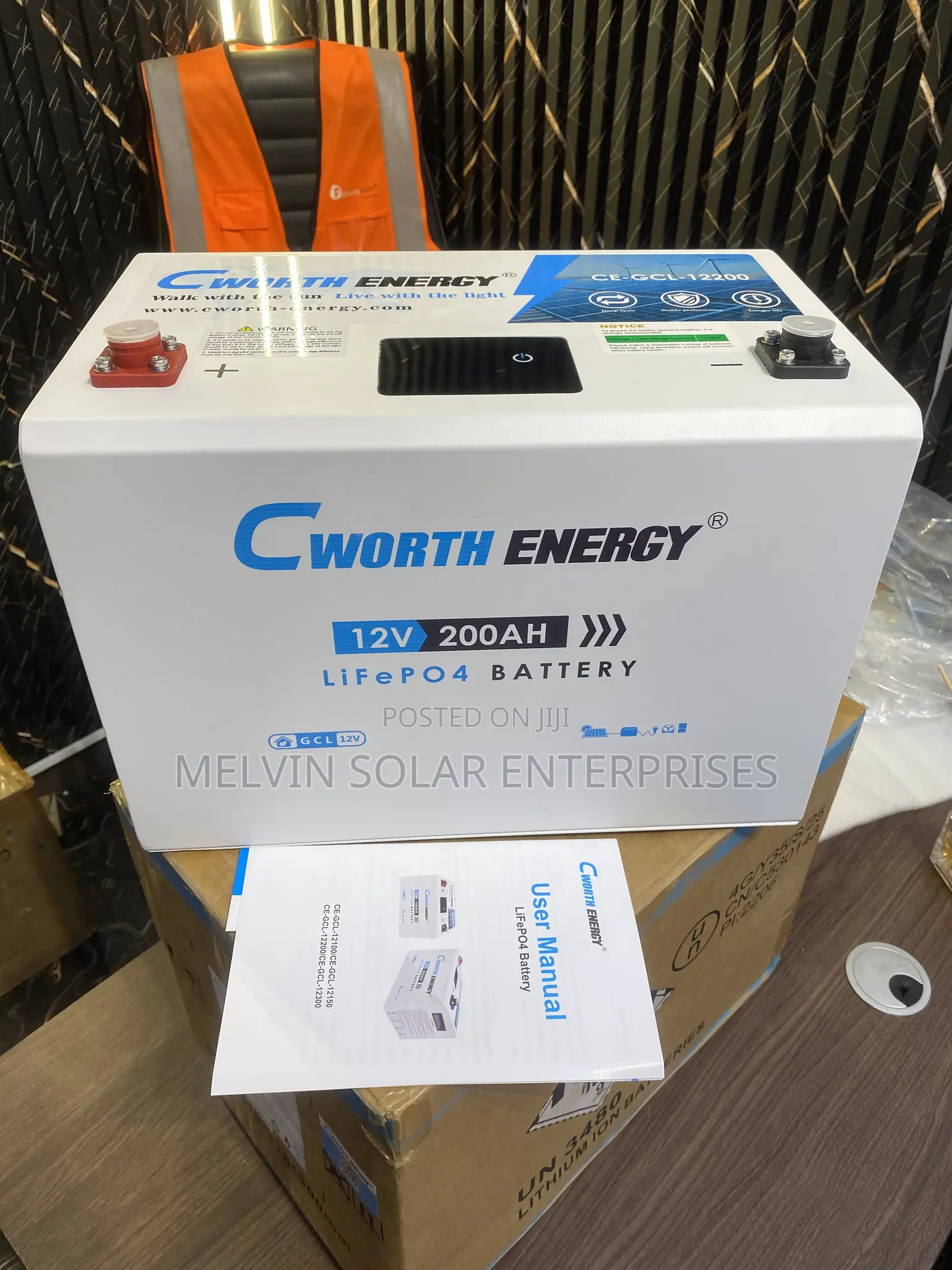 200AH 2.5kwh Cworth Solar Lithium Ion Phosphate Batteries Available
