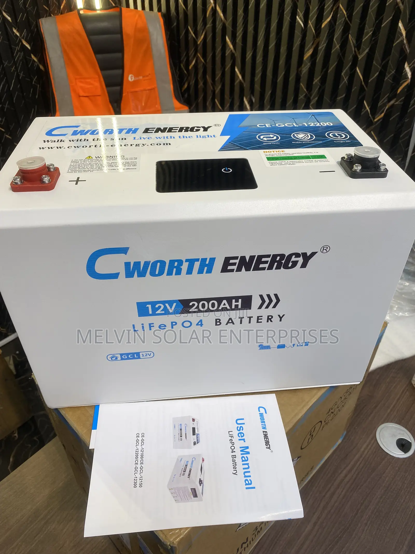 200AH 2.5kwh Cworth Solar Lithium Ion Phosphate Batteries Available