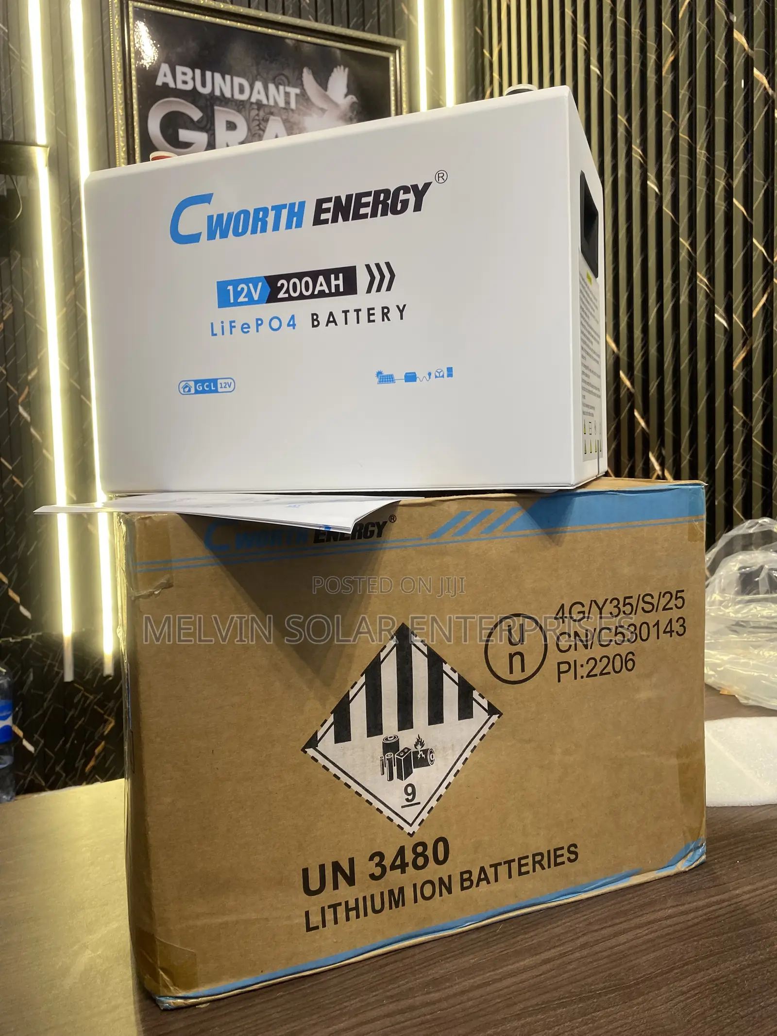 200AH 2.5kwh Cworth Solar Lithium Ion Phosphate Batteries Available