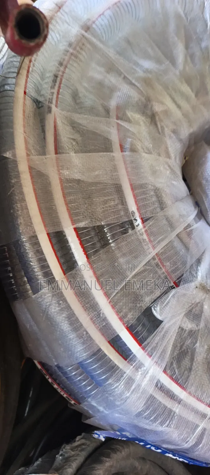 1" Transparent Steel Suction Hose for Water, Petrol, Chemical