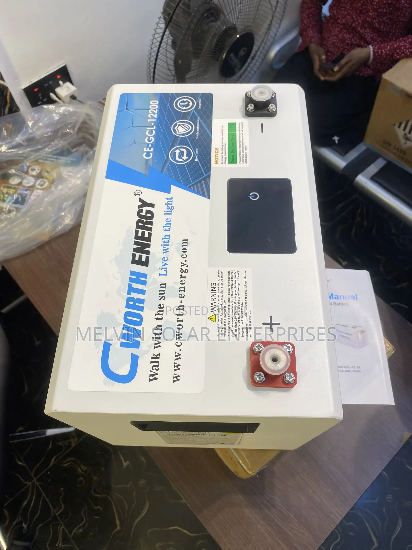 200ah 12v 2.5kwh Cworth Solar Lithium Ion Phosphate Battery Available
