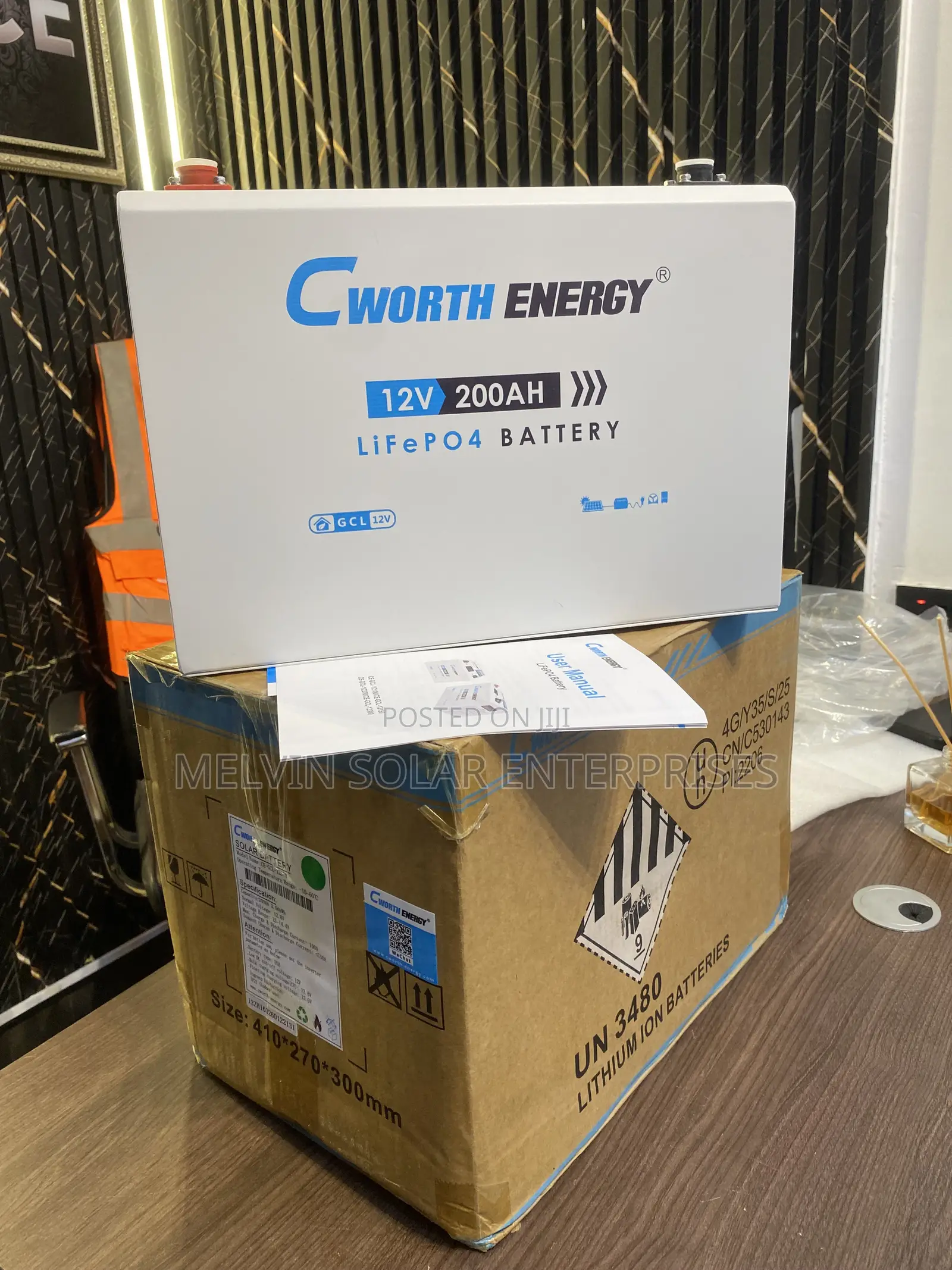 200ah 12v 2.5kwh Cworth Solar Lithium Ion Phosphate Battery Available