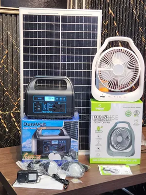 150W Portable Solar Generator + 50W Solar Panel + 2 Bulbs