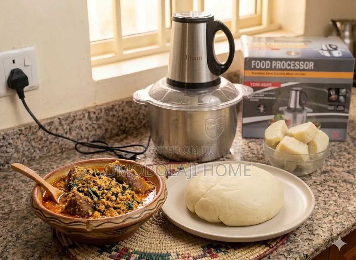 5L Stainless Steel Yam Pounder, Blender Food Processor