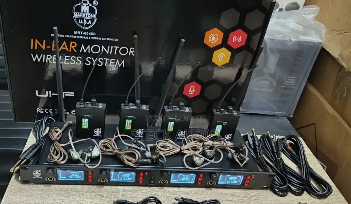 MARKTONE USA STEREO Wireless IEM System, Individual Channels Mix Out
