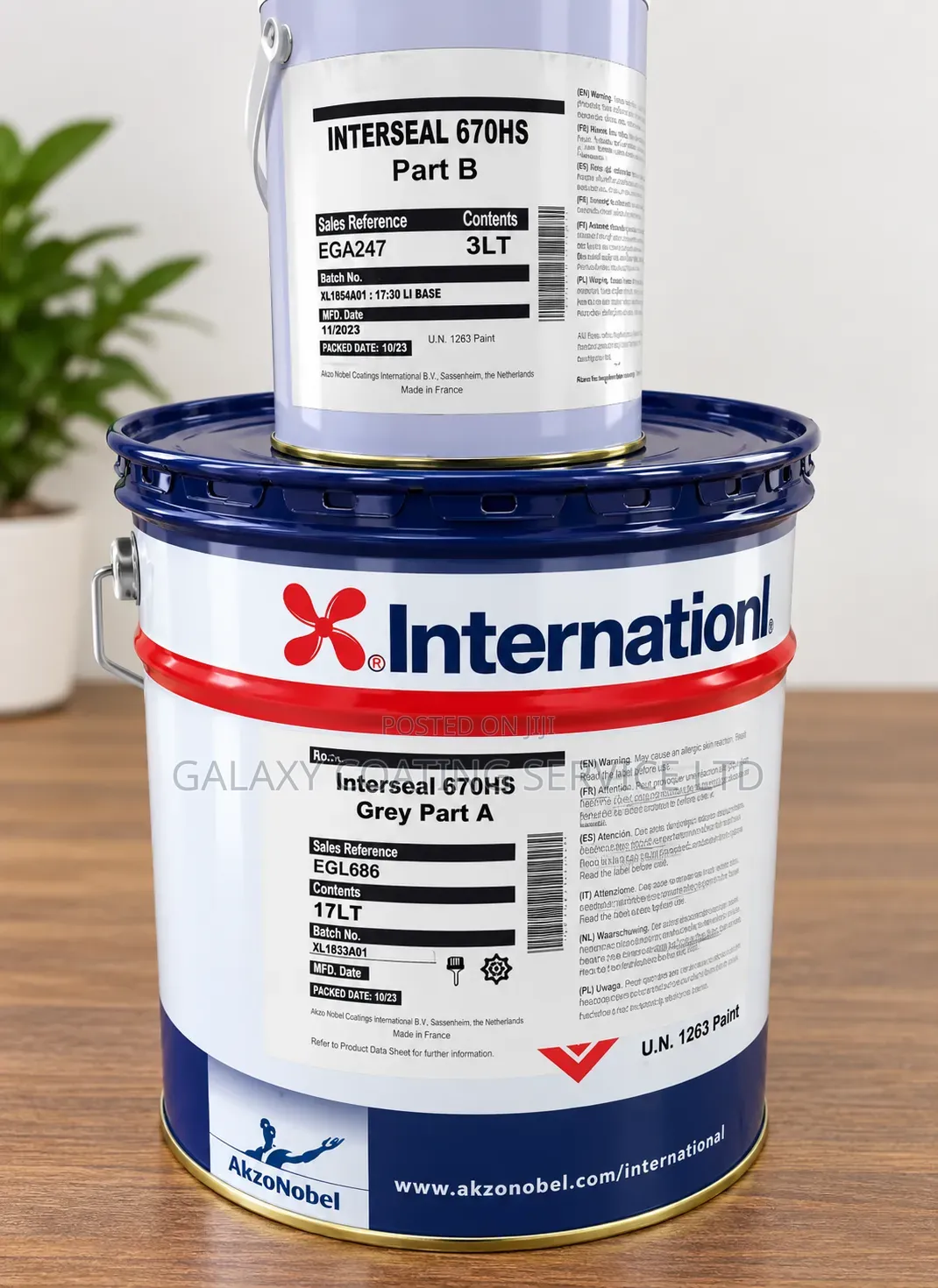 INTERSEAL 670 HS- Epoxy Grey( a and B Comp.