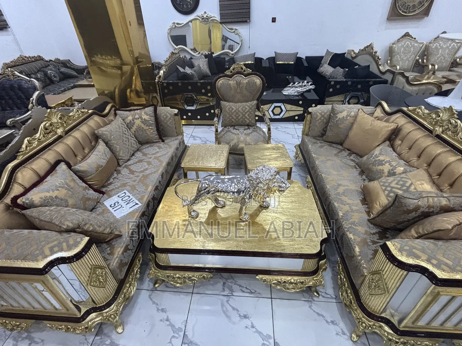 Luxury Living Room Chair Set