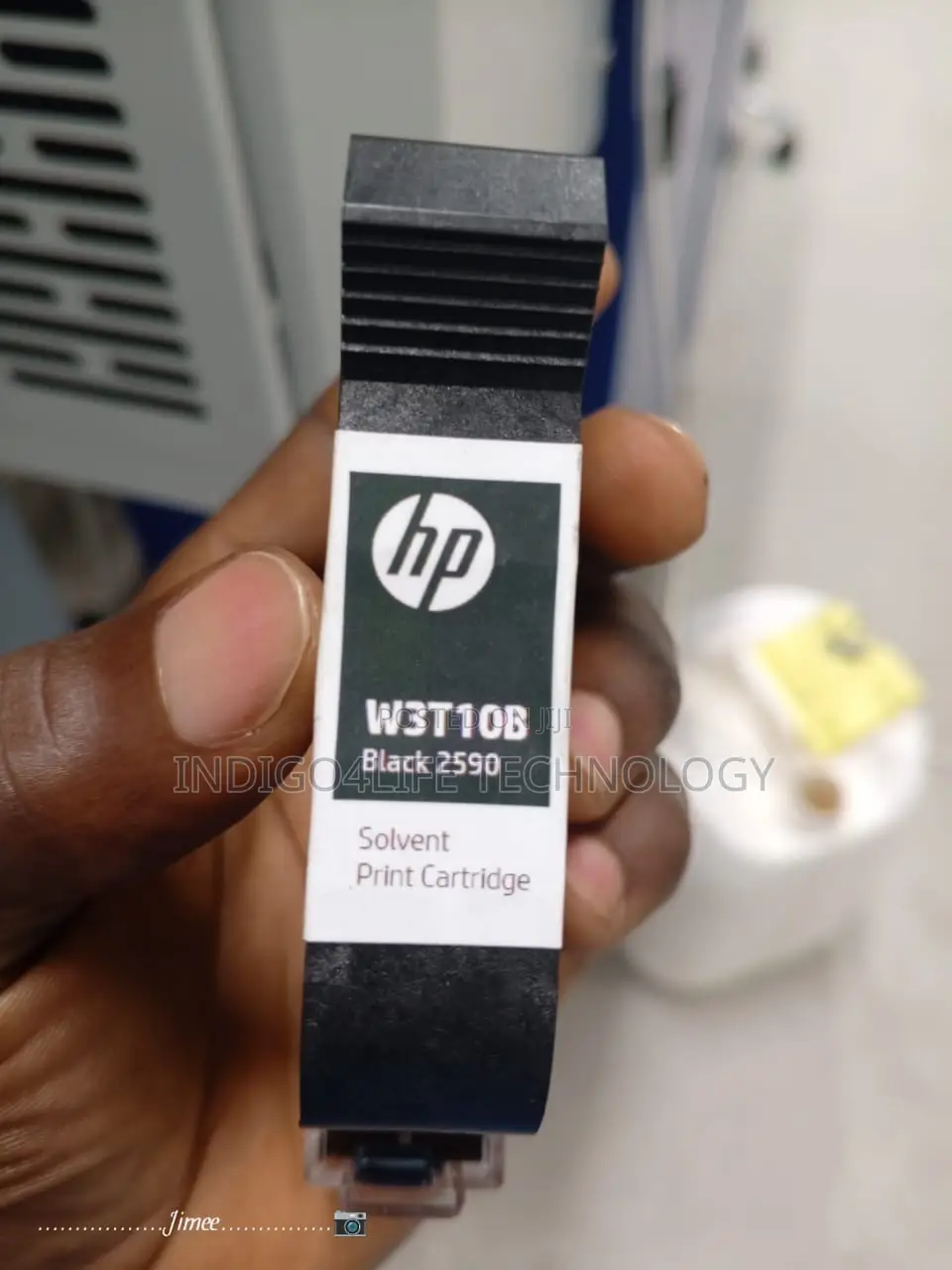 HP W3T10B Black Solvent Cartridge, Quick Dry Inkjet